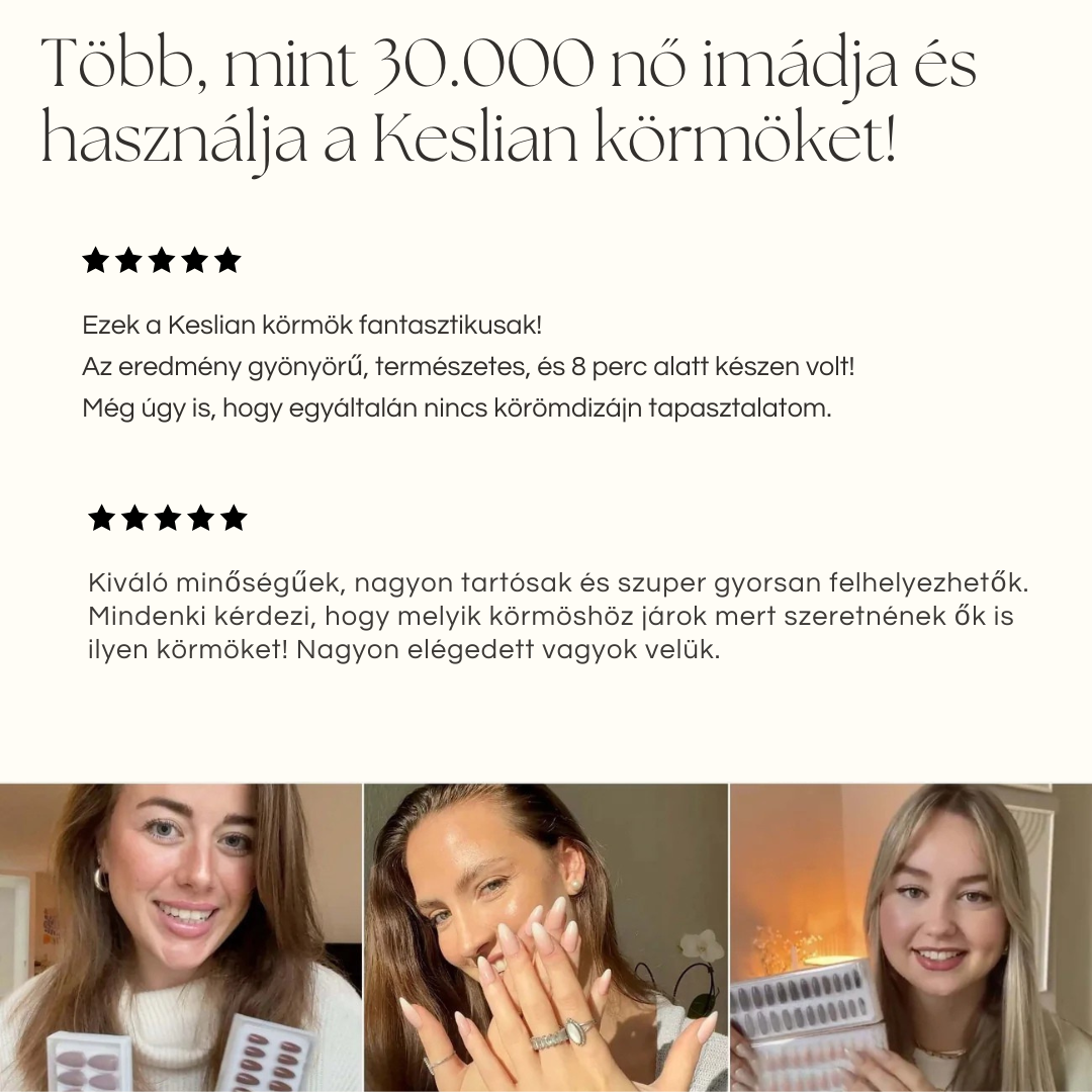 Keslian Prémium Soft Gel Press-On Műkörmök