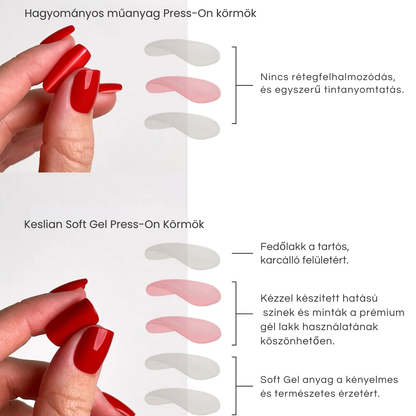 Keslian Prémium Soft Gel Press-On Műkörmök