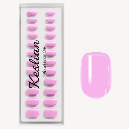 Barbie Girl Extra Short Square Soft Gel Press Ons