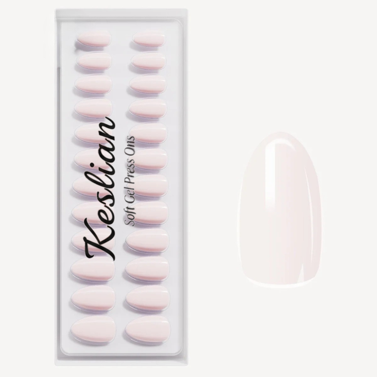 Pillow Talk Short Almond Soft Gel Press Ons